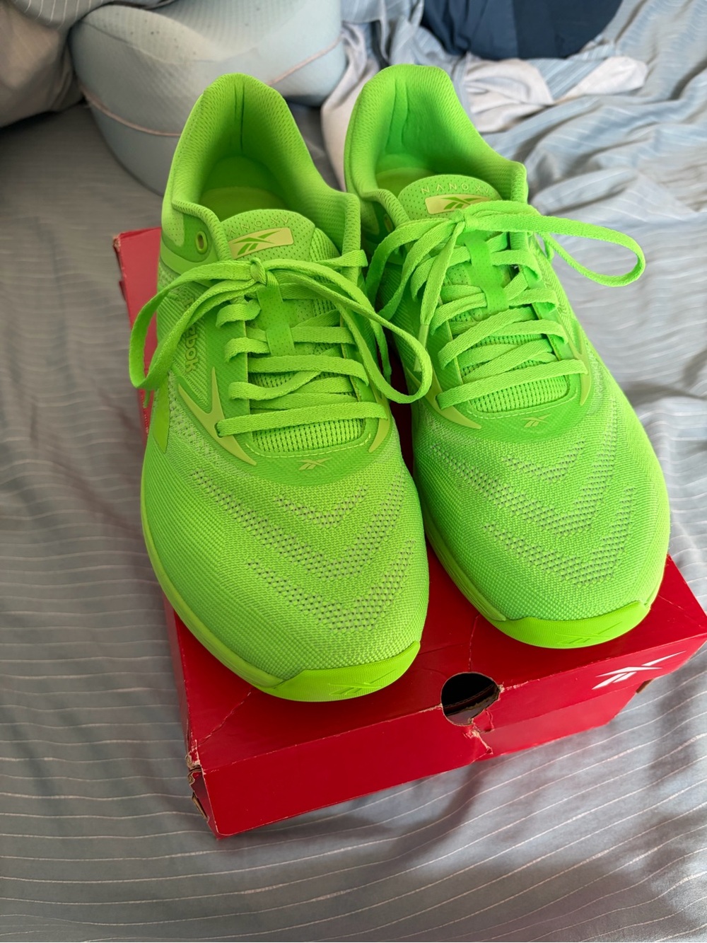 Reebok Bright Green Athletic Sneakers